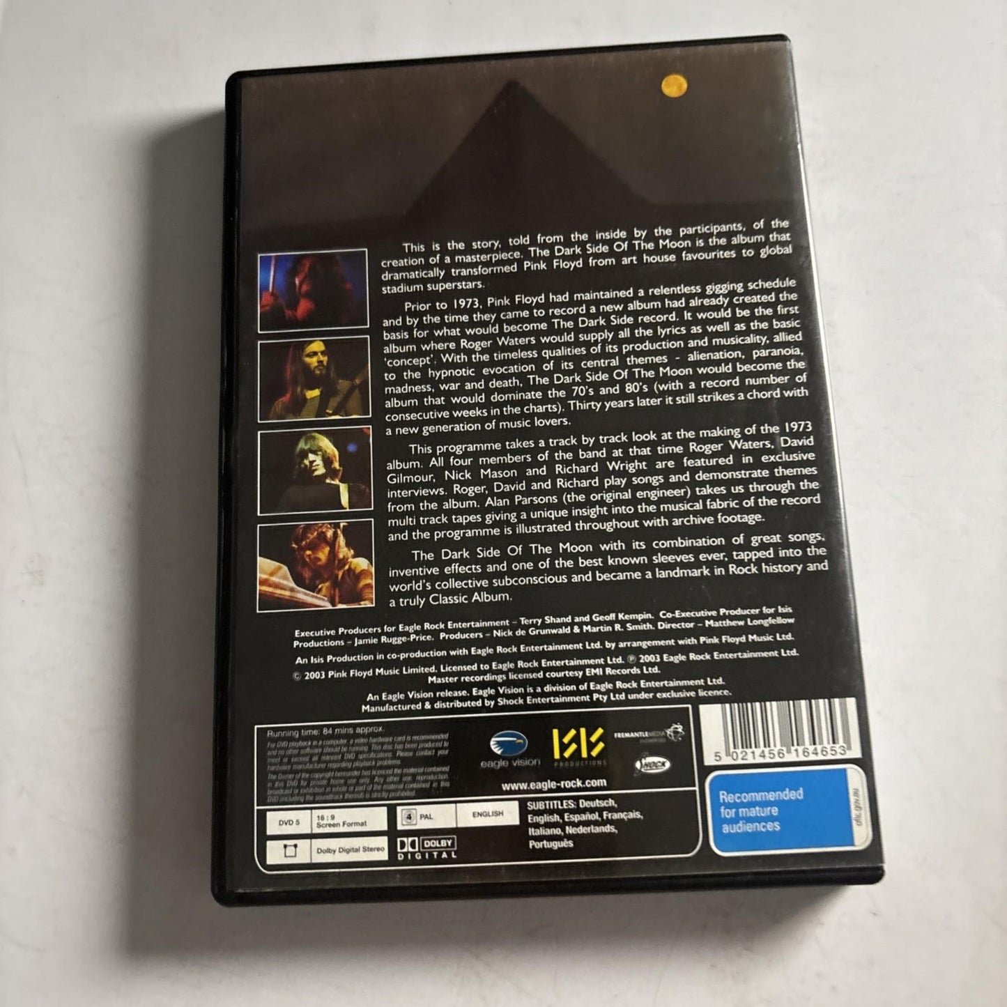 Pink Floyd – The Dark Side Of The Moon (DVD, 2013) Classic Albums Region 4