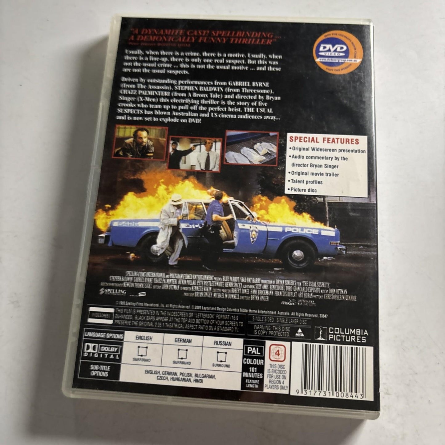 The Usual Suspects (DVD, 1995) Kevin Spacey Region 4