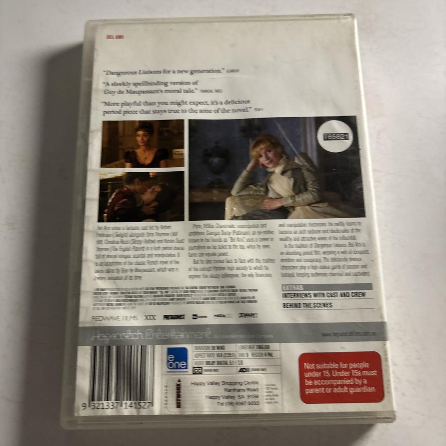 Bel Ami (DVD, 2012) Robert Pattinson, Uma Thurman Region 4