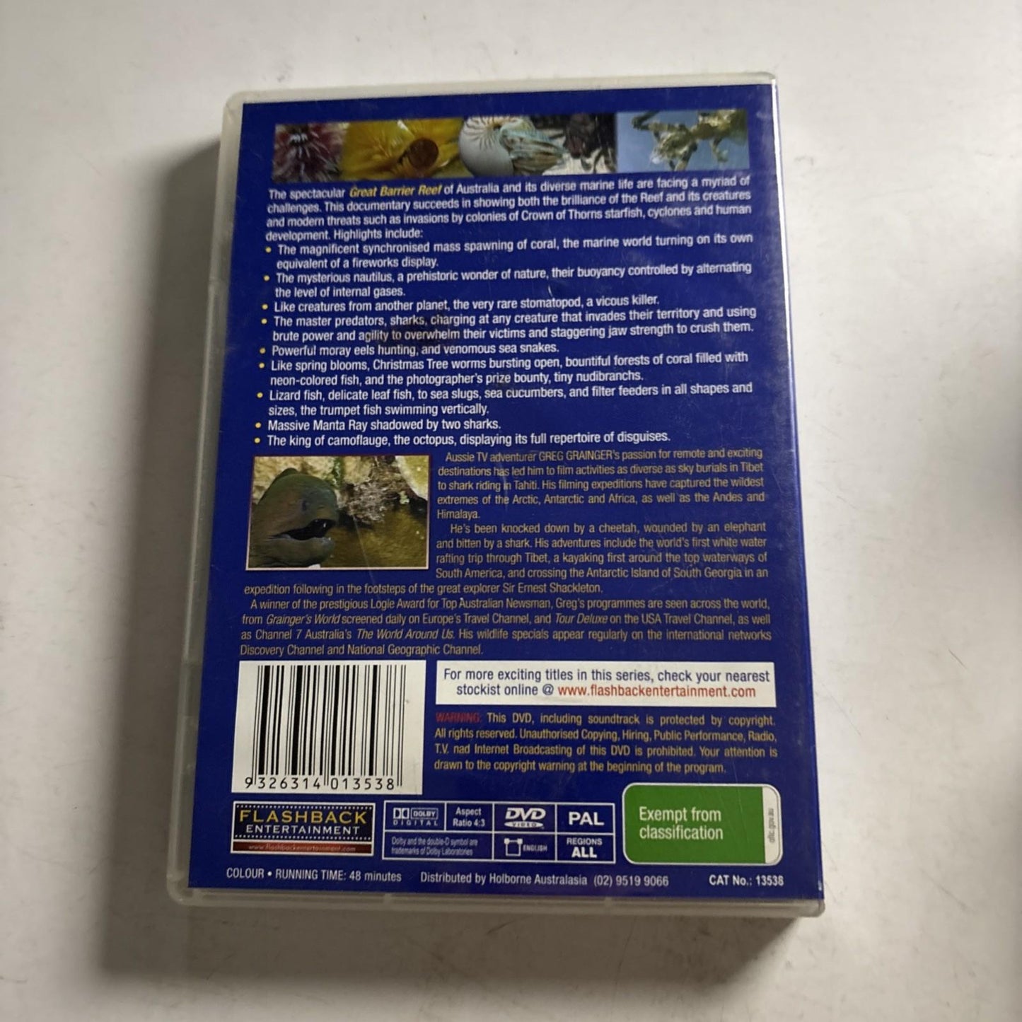 Grainger's World Triumph & Tragedy On The Greatest Reef (DVD) All Regions