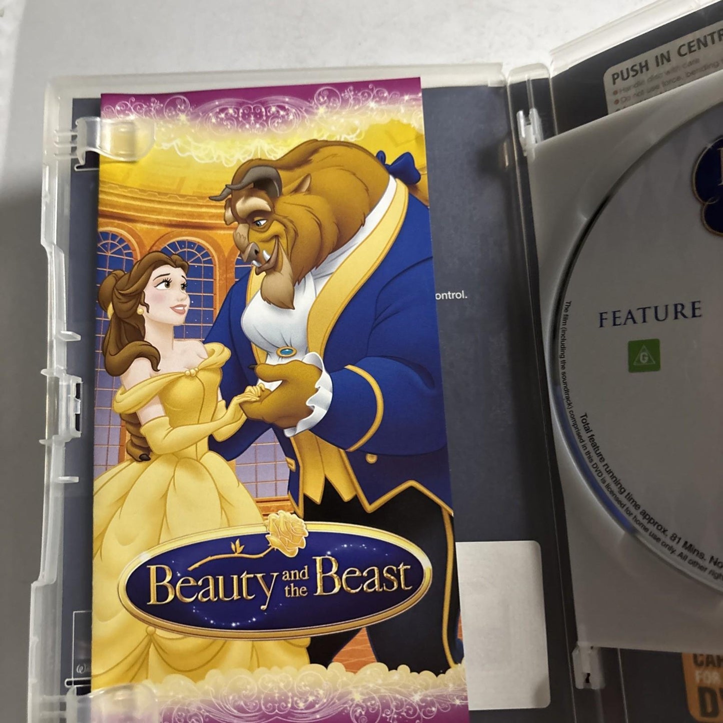 Disney Beauty And The Beast (DVD, 1991, 2-Disc Edition) Animation Region 4