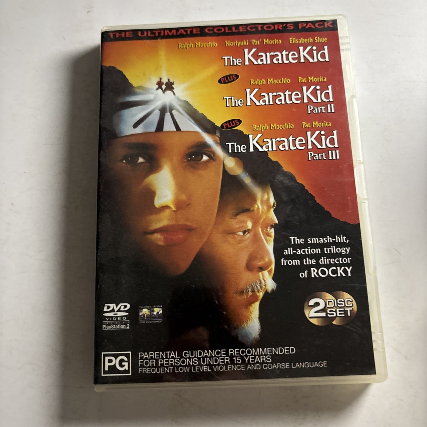 The Karate Kid 1, 2 & 3 (DVD) Ralph Macchio, Pat Morita, Elizabeth Shue Region 4