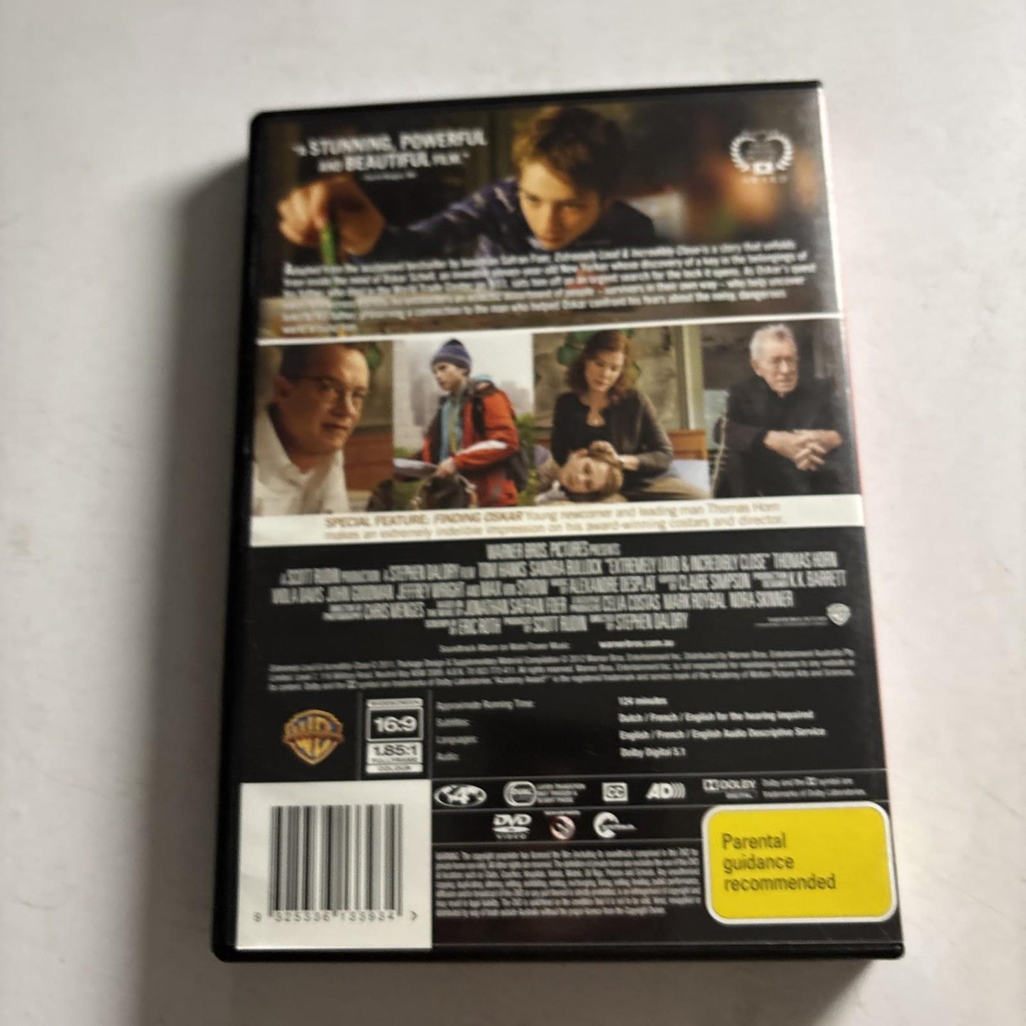 Extremely Loud & Incredibly Close (DVD, 2011) Tom Hanks Region 4