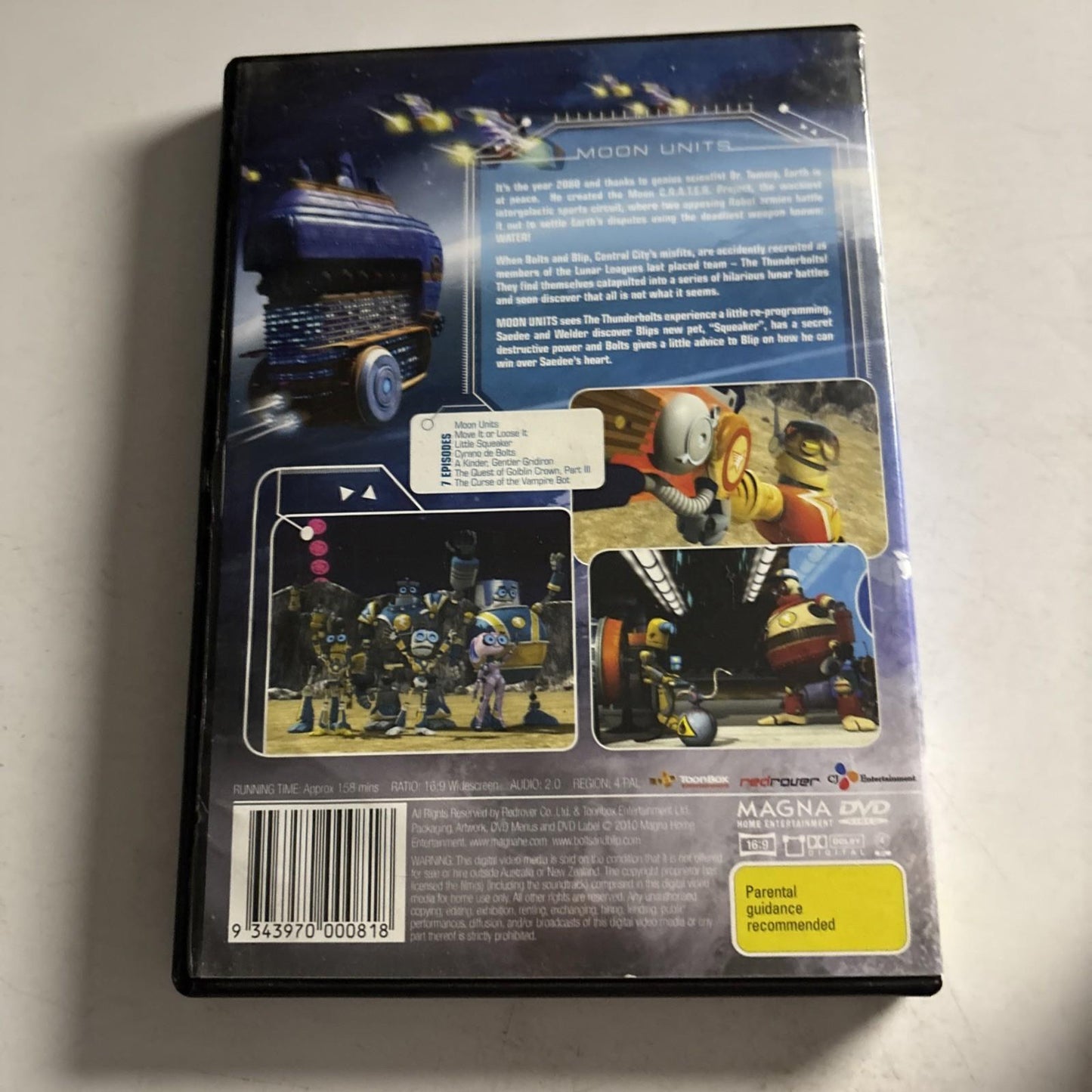 Bolts & Blip Moon Units (DVD, 2008) Region 4