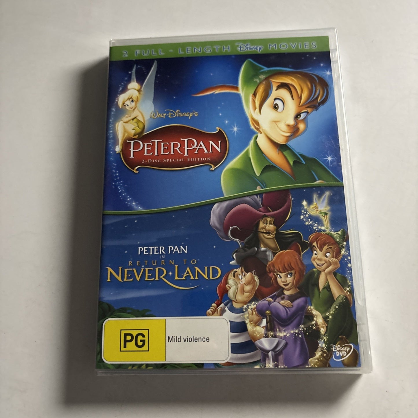 Peter Pan / Peter Pan 2: Return To Neverland (DVD, 1953) Region 4 *New Sealed*