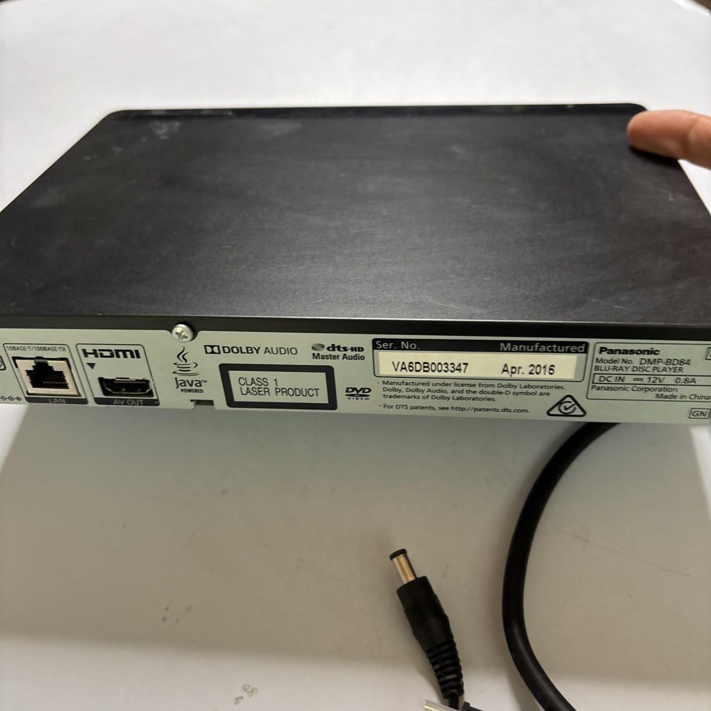 Panasonic Bluray DVD Player DMP-BD84 Region B &4