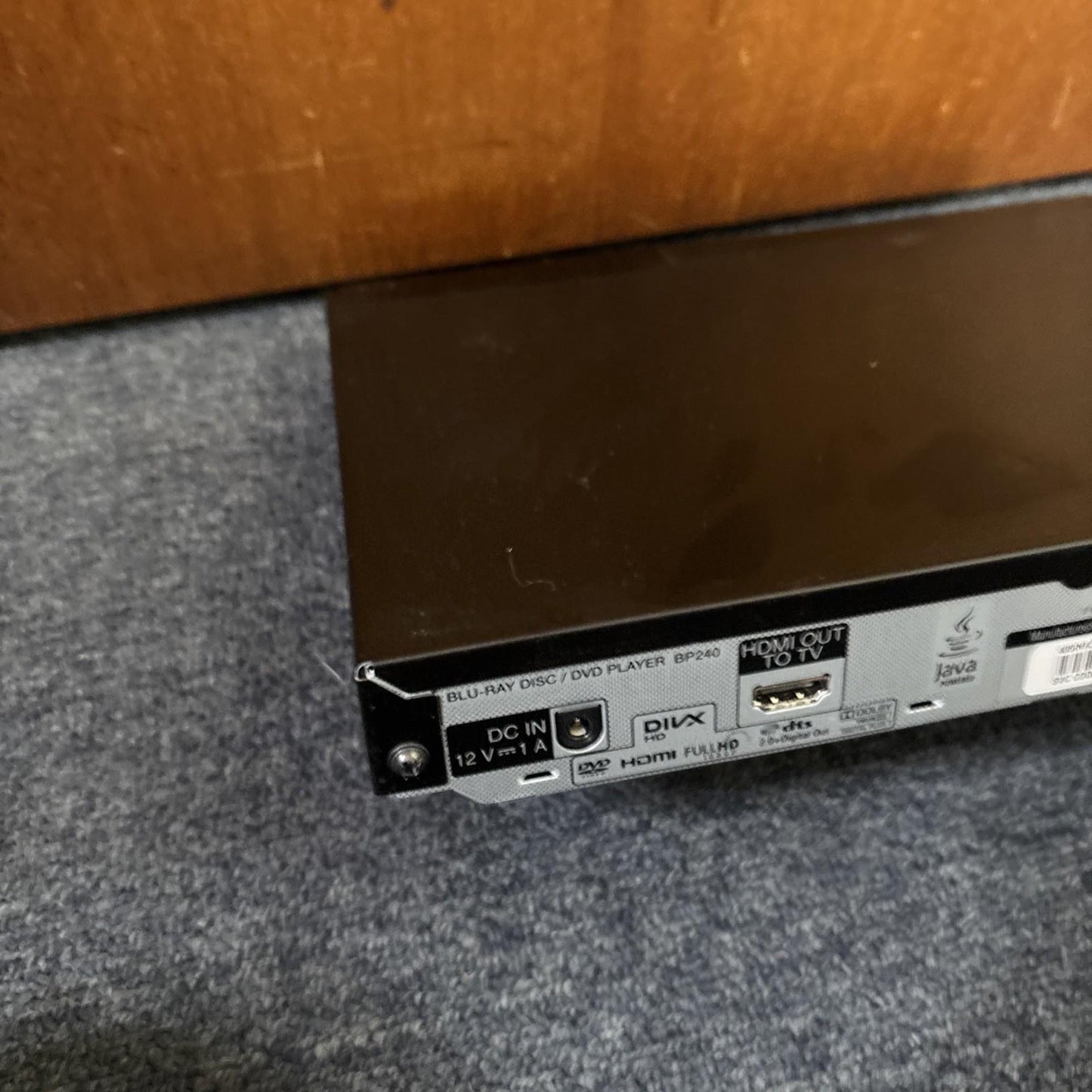 LG Blu-ray Disc & DVD Player Black BP240 Region B & 4