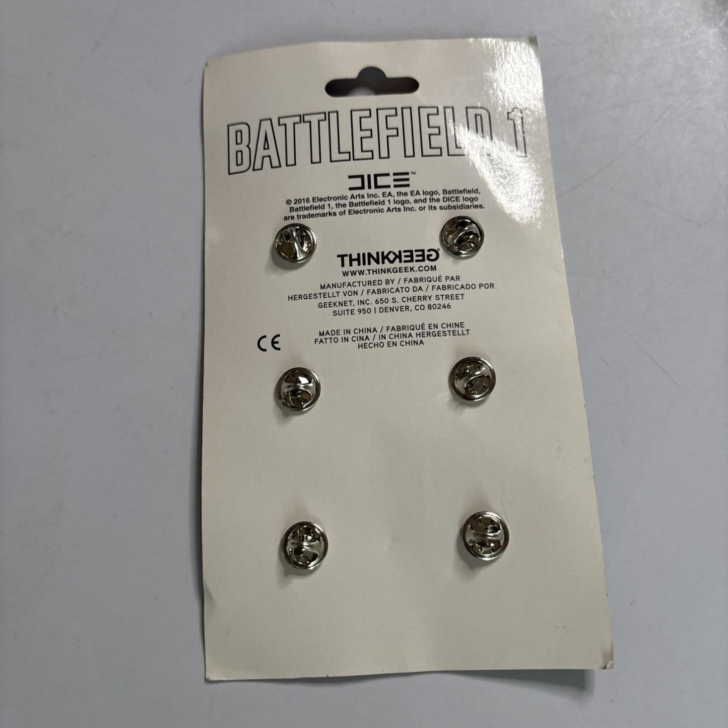 Battlefield 1 Promotional Pin 2016