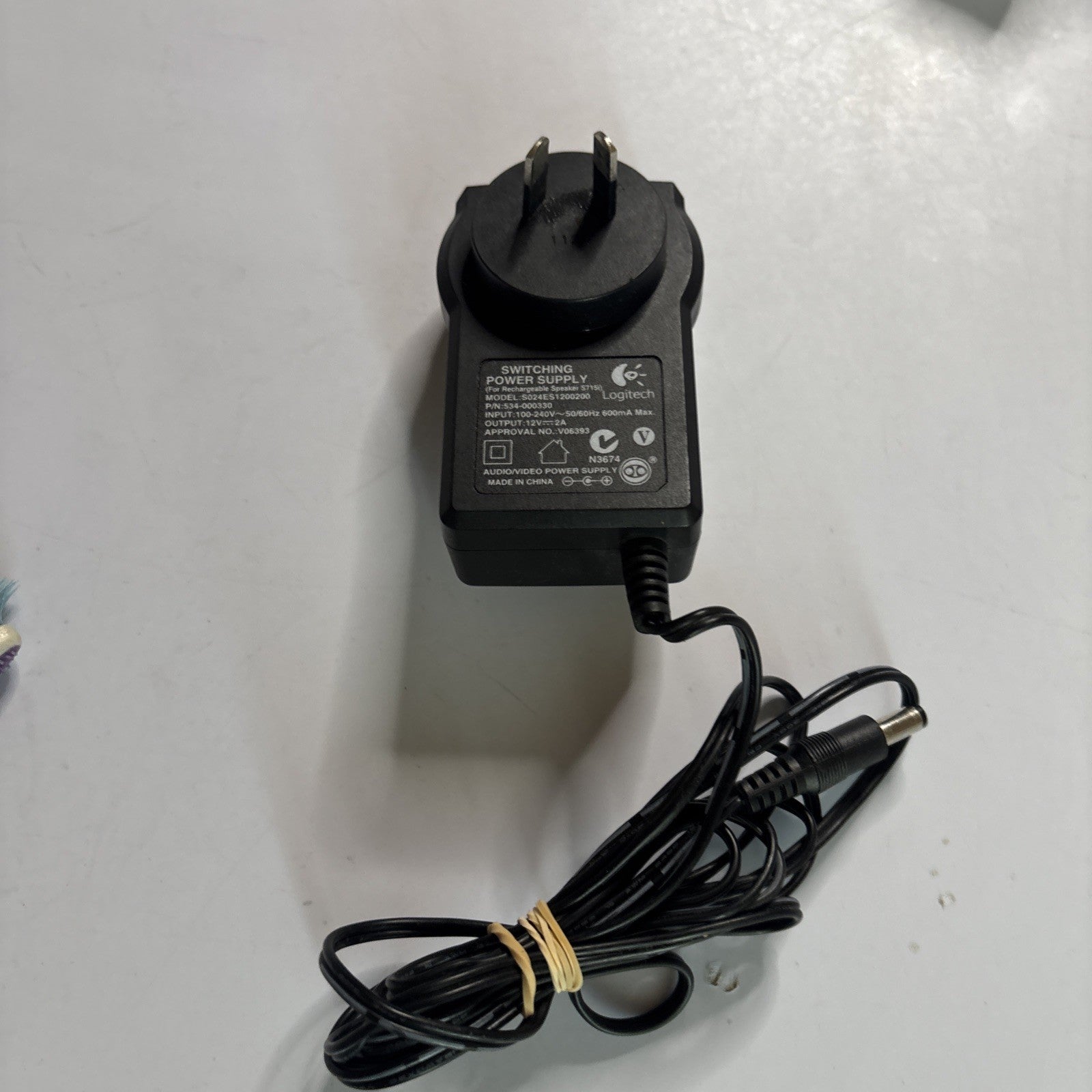 Genuine Logitech Switching Power Supply S024ES1200200 12V 2A – Retro Unit