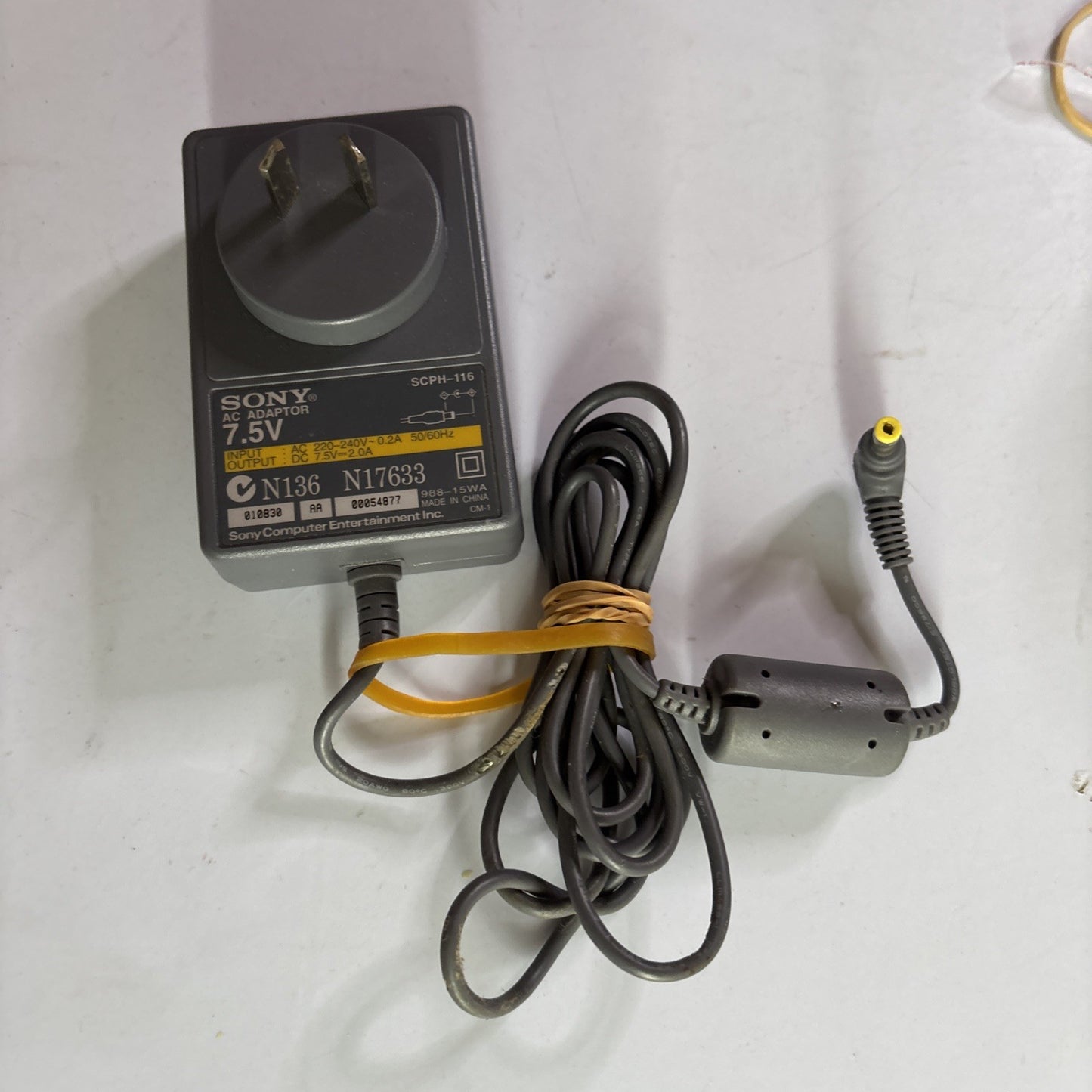 Genuine Sony SCPH-116 AC Adapter 7.5V for PS1 Slim