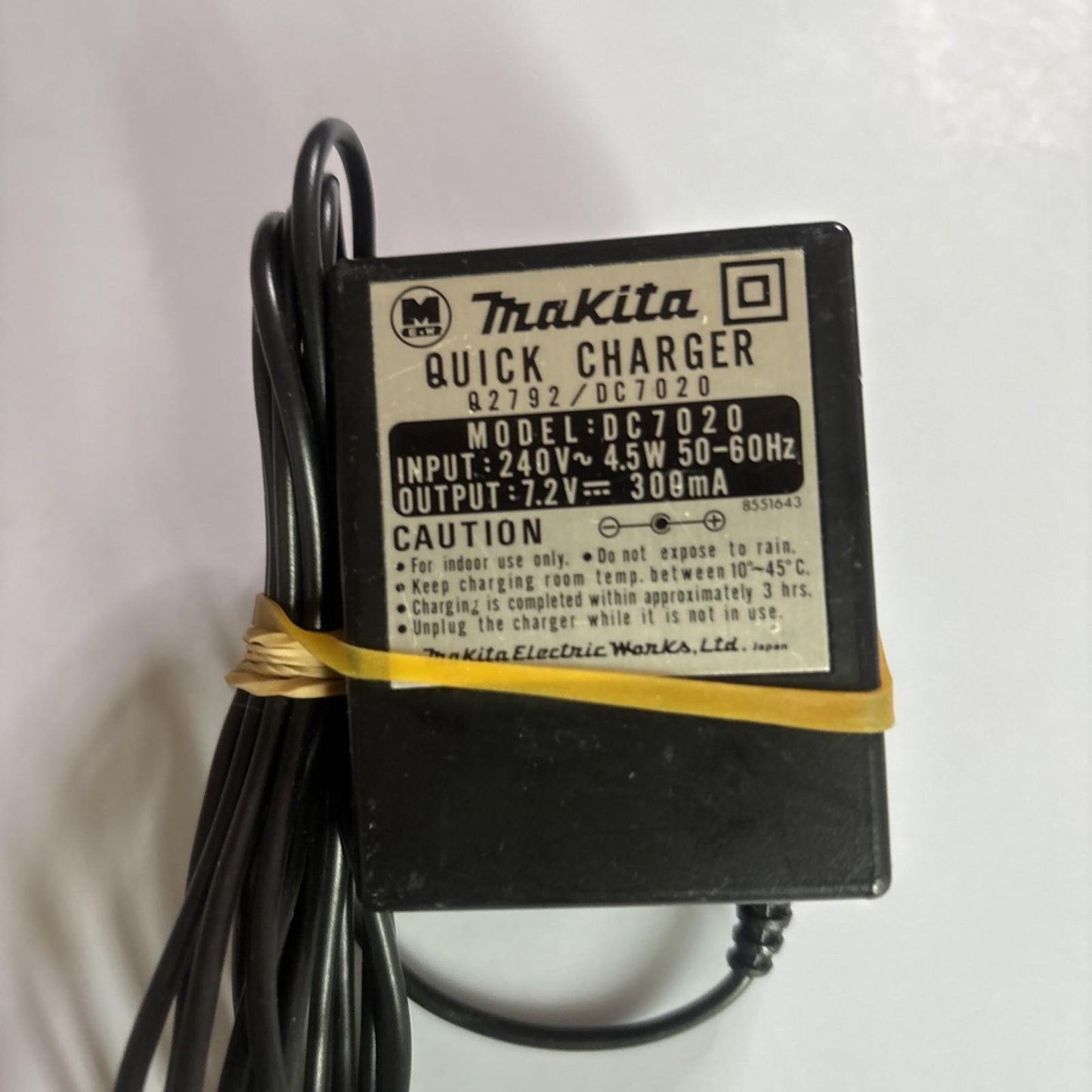 Genuine Makita Quick Charger DC7020 7.2V 309mA