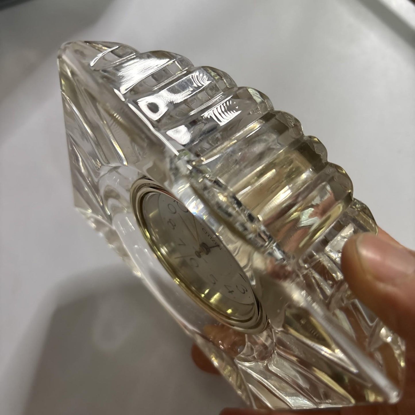 Citizen Glass Table Clock No. 4RE998