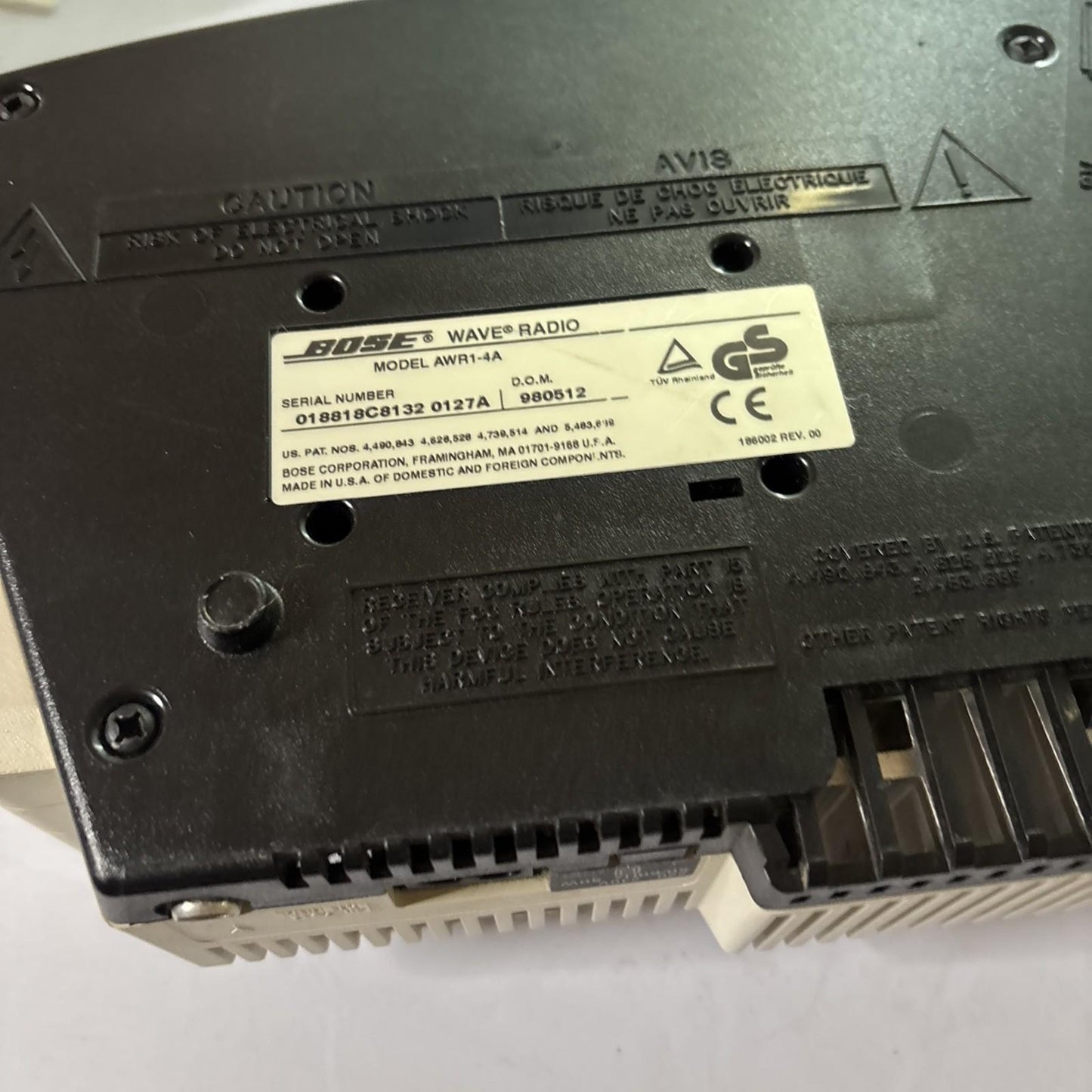 Bose Wave Radio AM/FM Alarm Clock AMR1-4A