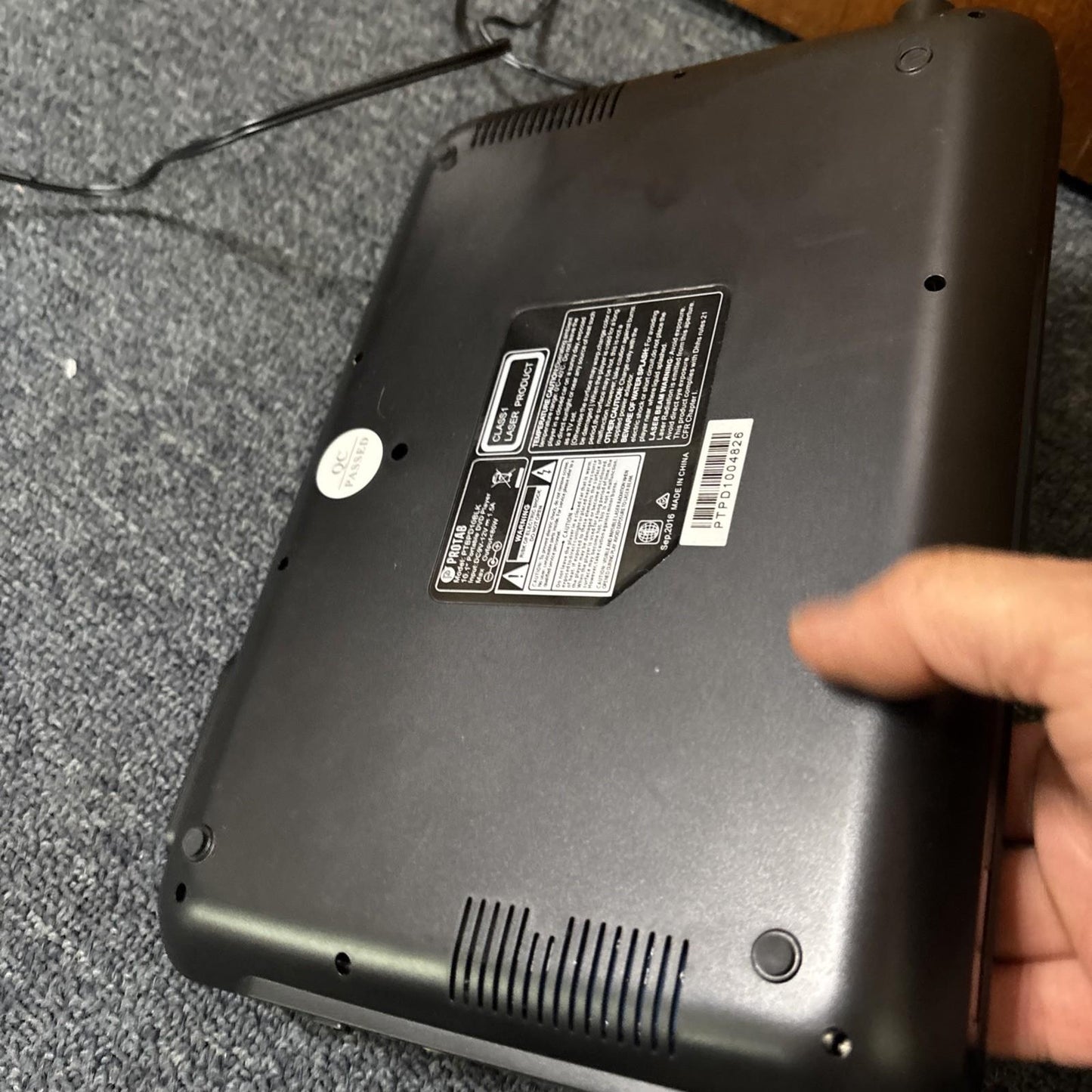 Protab 10.1" Portable DVD Player PTBPD10BLK Region 4