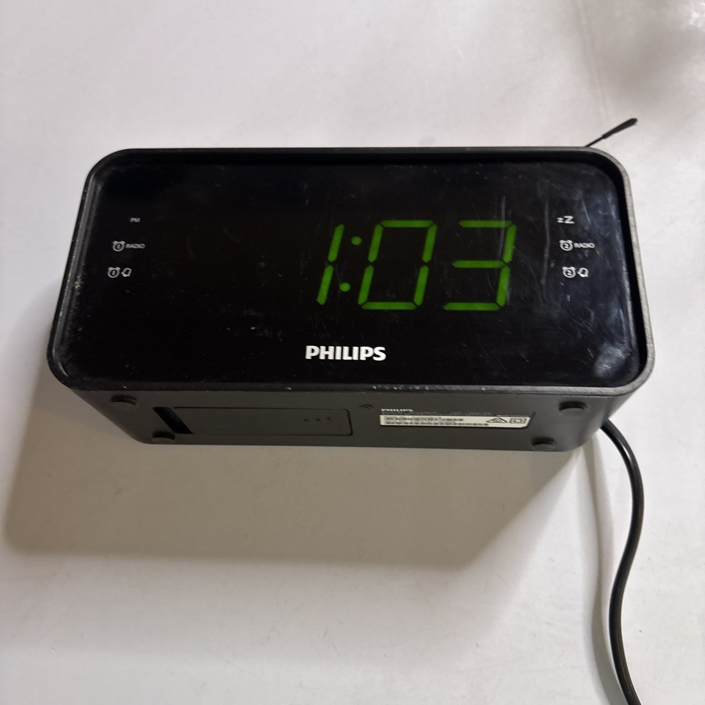 Philips AJ3232B/79 Big LED Alarm Clock AM/FM  Radio