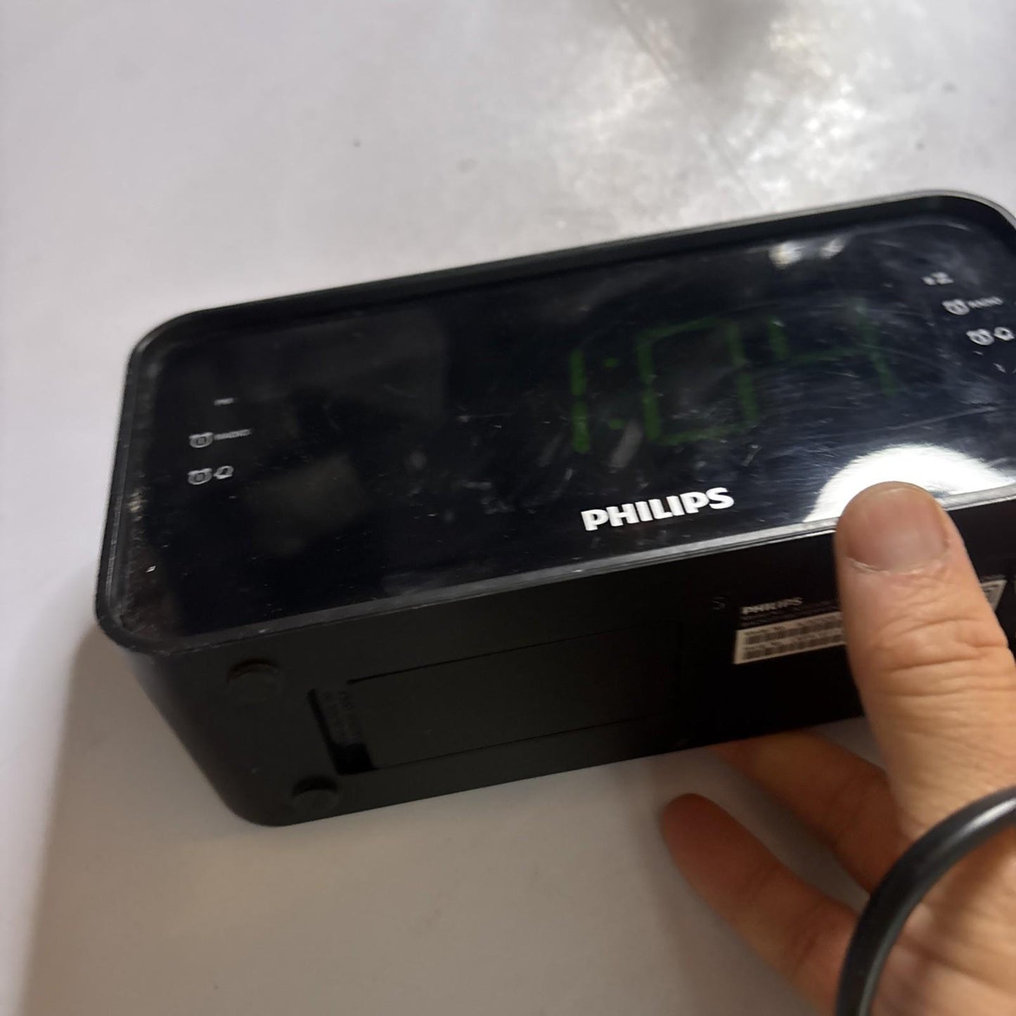 Philips AJ3232B/79 Big LED Alarm Clock AM/FM  Radio