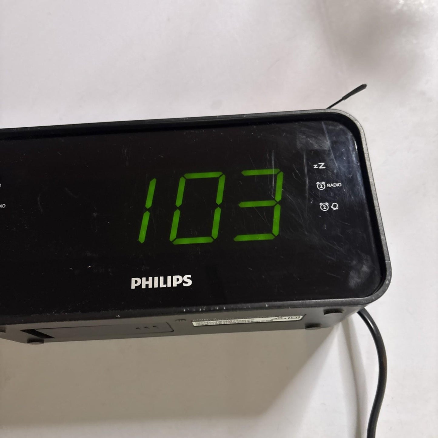 Philips AJ3232B/79 Big LED Alarm Clock AM/FM  Radio