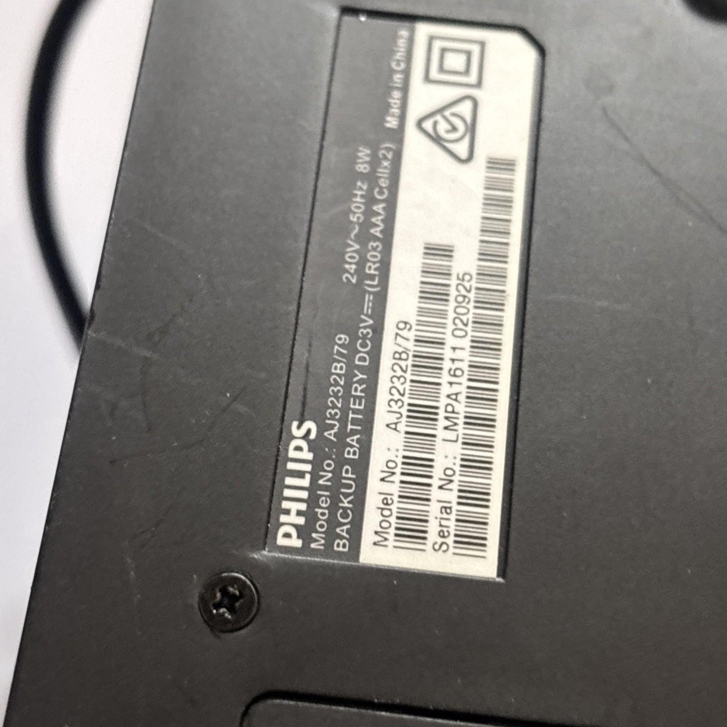 Philips AJ3232B/79 Big LED Alarm Clock AM/FM  Radio