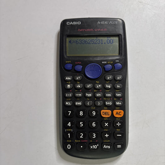 Casio Fx-82AU Plus Scientific Calculator *No Cover*