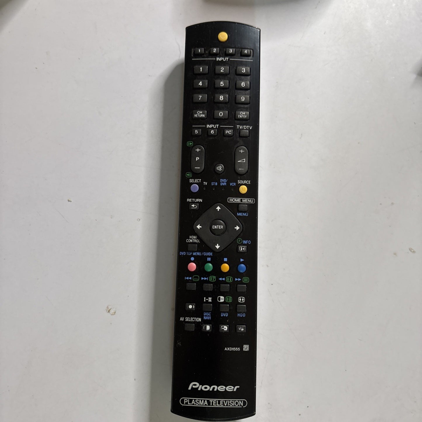 Genuine Pioneer AXD1555 Remote Control For Plasma TV PDP-428XDA, PDP-429XDA,