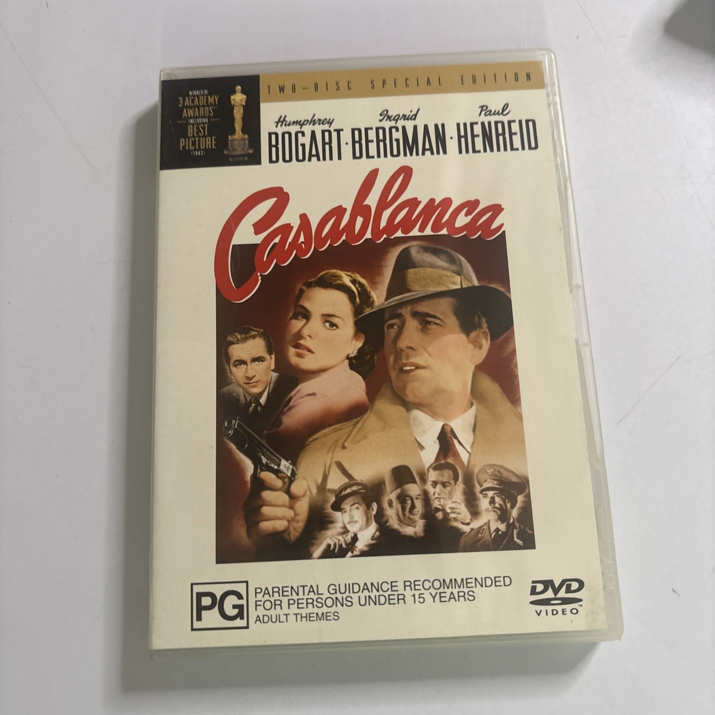 Casablanca (Special Edition, DVD, 1943) Humphrey Bogart, Ingrid Bergman Region 4