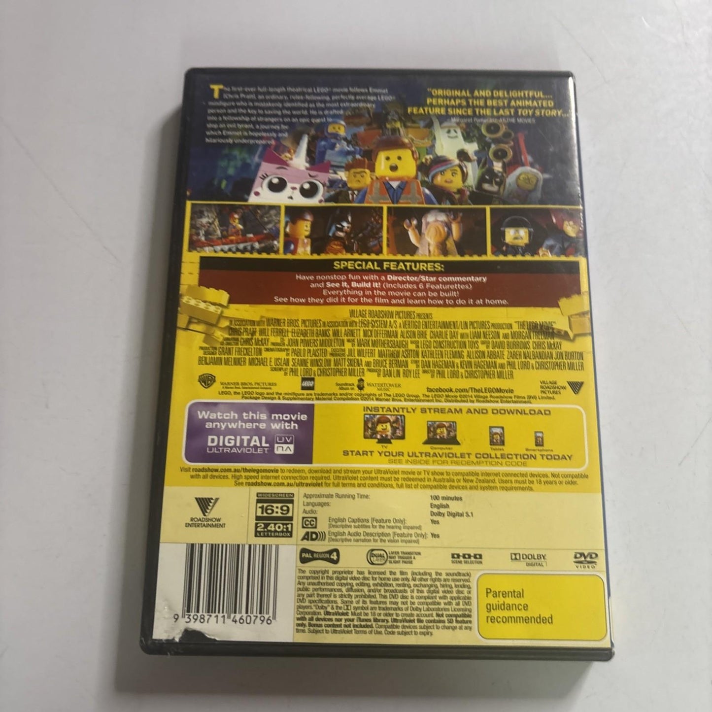 The Lego Movie (DVD, 2014) Region 4
