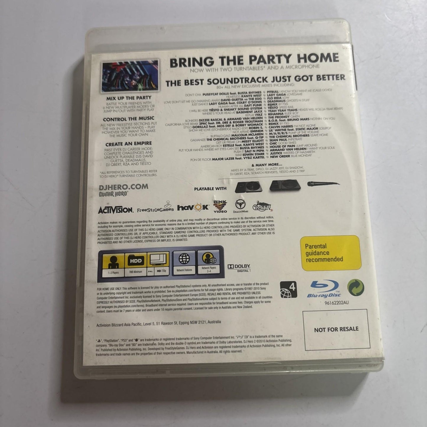 DJ Hero 2 Sony Playstation 3 PS3
