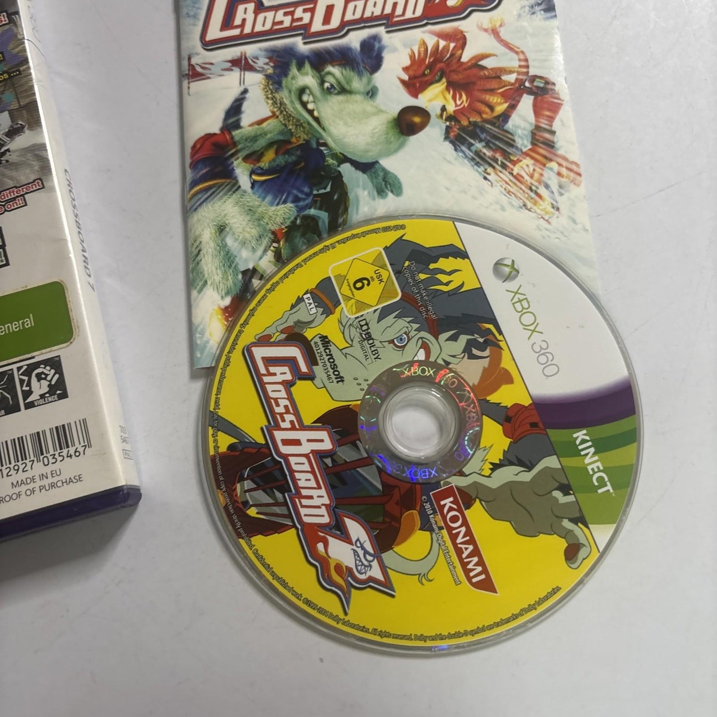 Crossboard 7 Xbox 360 Kinect PAL Game Manual