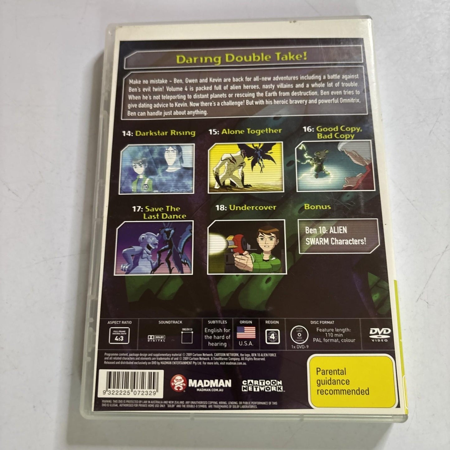Ben 10 - Alien Force : Vol 4 (DVD, 2008) Region 4