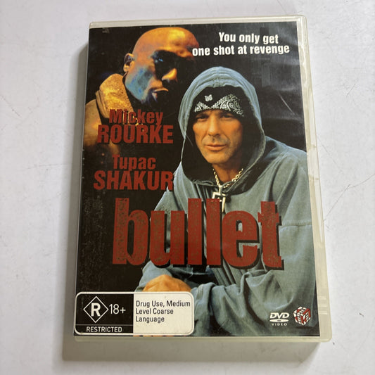 Bullet (DVD, 1996) Mickey Rourke, Tupac Shakur Region 4
