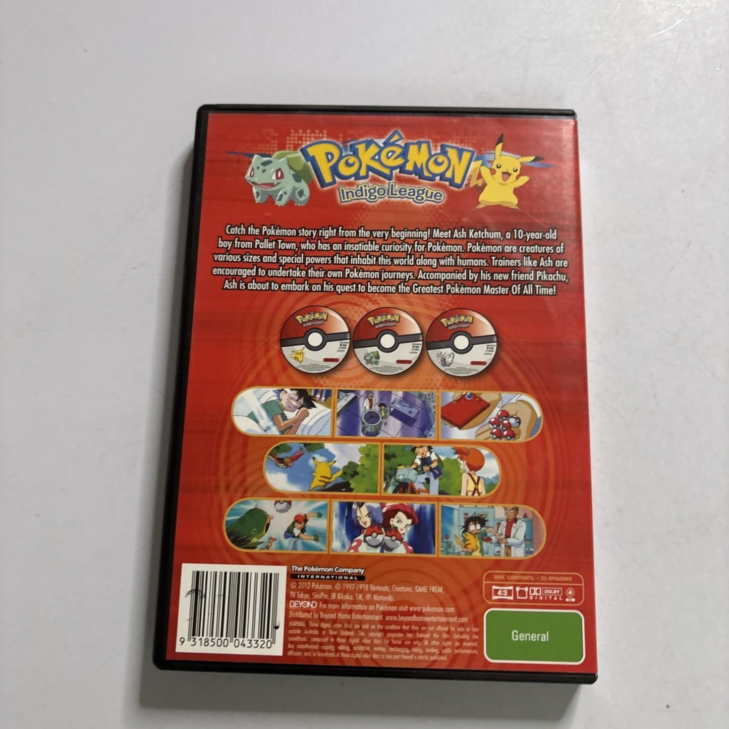 Pokemon - Indigo League : Collection 1 (DVD, 3-Disc) Region 4