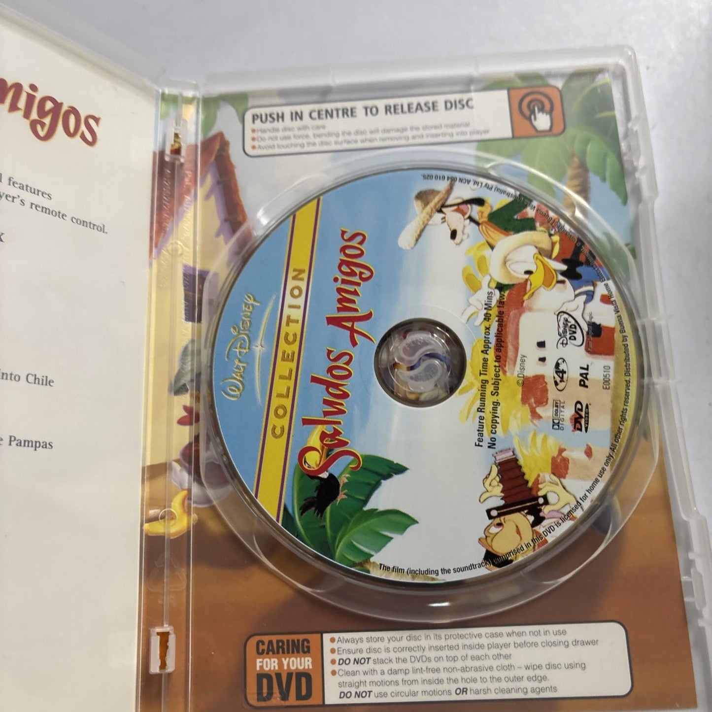 Saludos Amigos (DVD, 1943) Disney Region 4