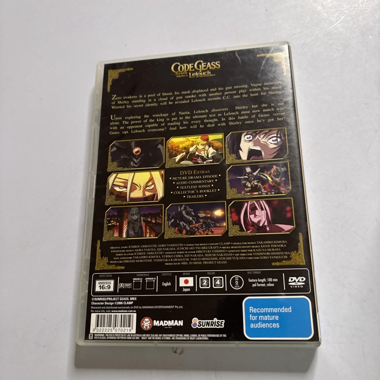 Code Geass - Lelouch of the Rebellion : Vol 4 (DVD, 2007) Region 4,2