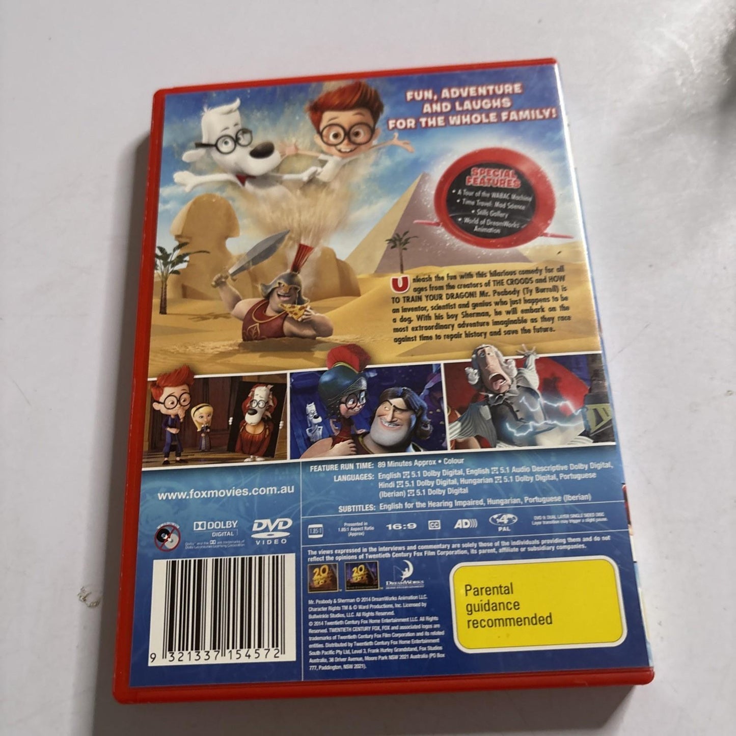 Mr Peabody & Sherman (DVD, 2014) Region 4