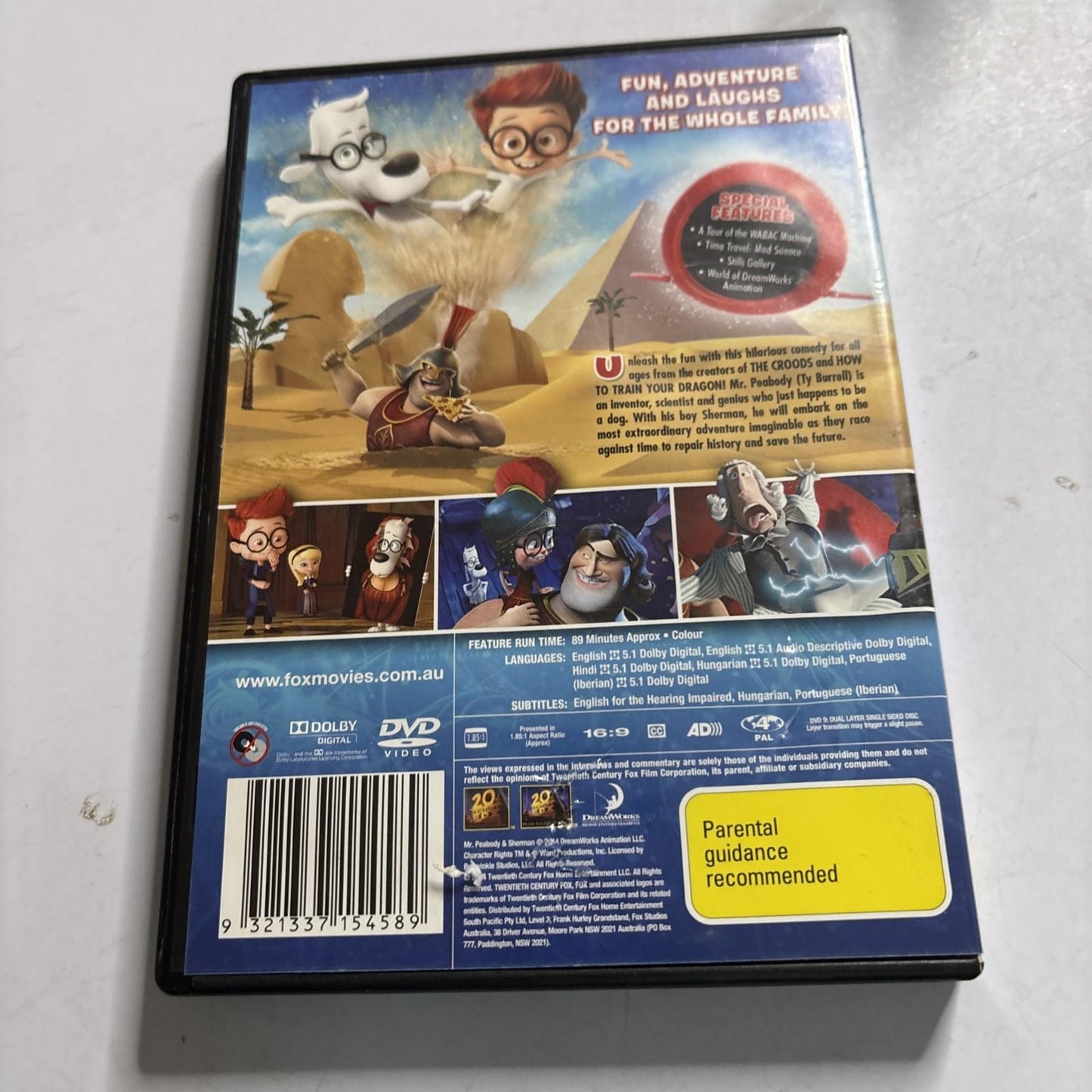 Mr Peabody & Sherman (DVD, 2014)  Region 4