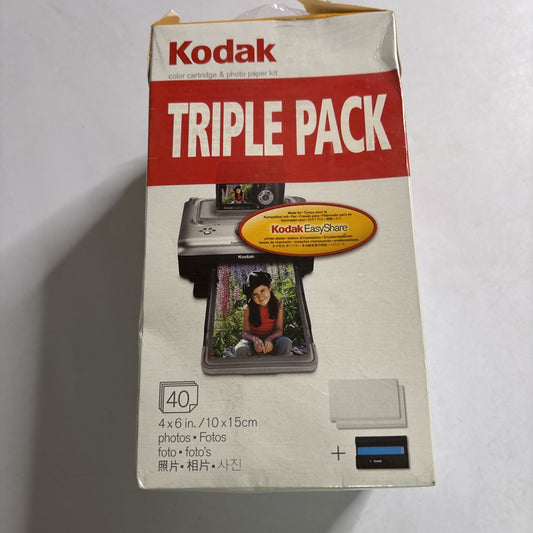 Kodak Color Cartridge & Photo Paper Kit 4x6" Triple Pack