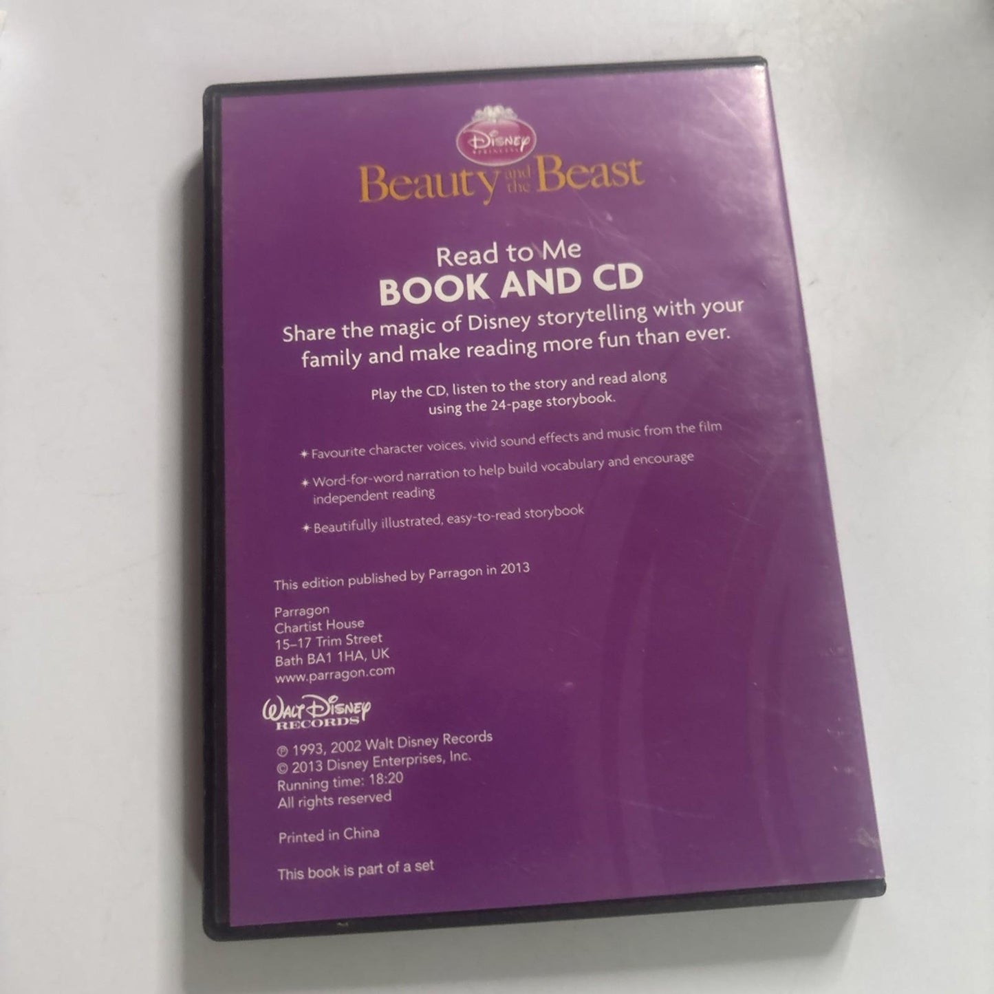 Disney Beauty And The Beast - Read To Me Book And CD (CD, 2013)
