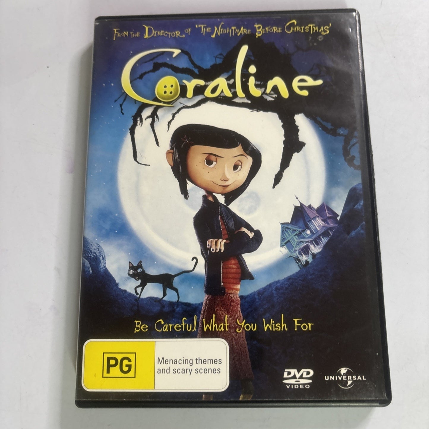Coraline (DVD, 2009) Dawn French, Robert Bailey Jr, Keith David Region 4