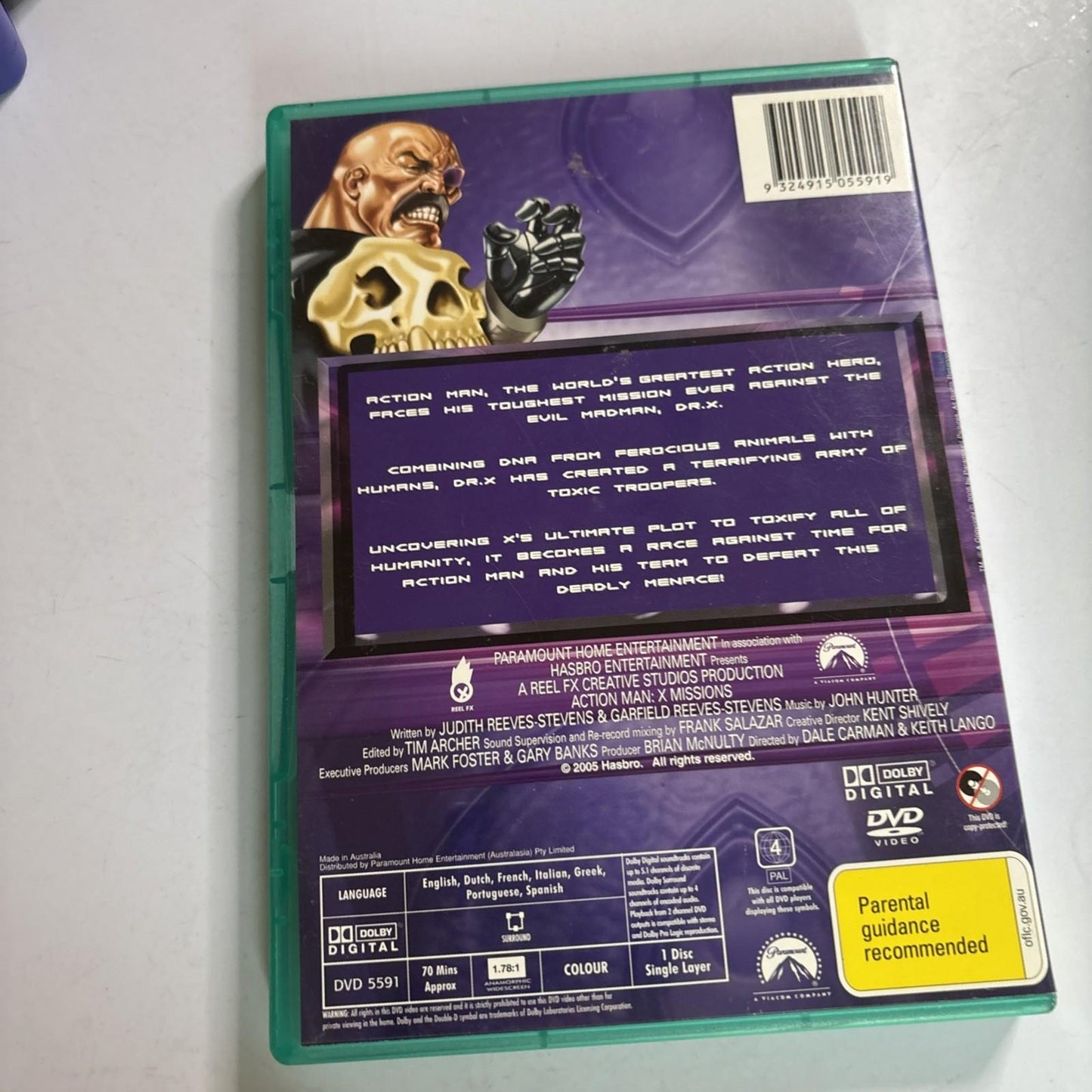 Action Man X Missions The Movie DVD Region 4 Actionman
