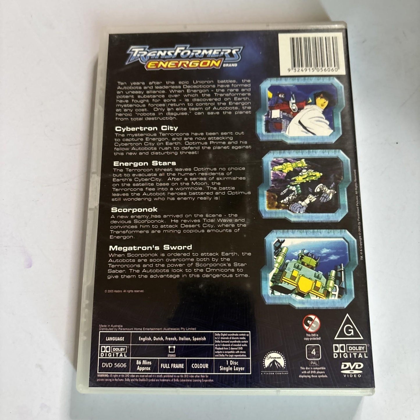 Transformers Energon - The Battle for Energon : Vol 1 (DVD, 2004) Region 4