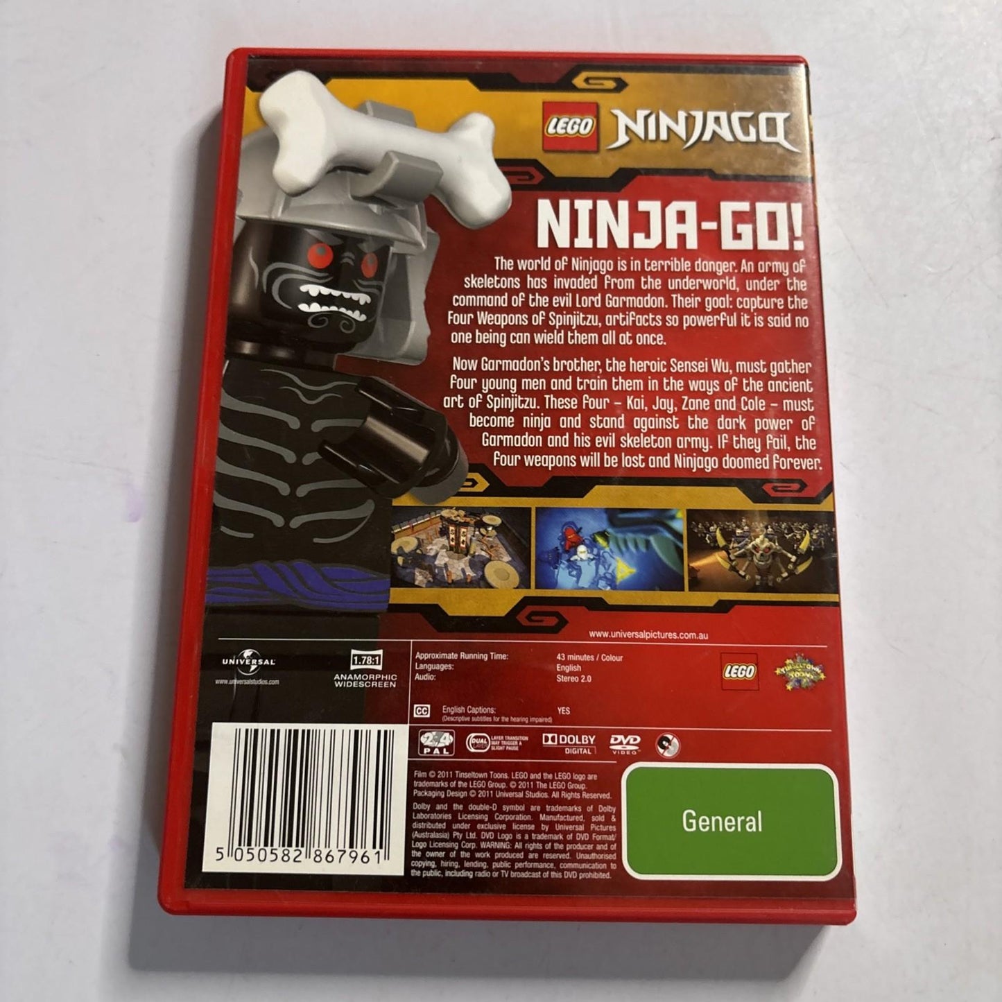Lego Ninjago - Masters of Spinjitzu (DVD, 2011) Region 4,2