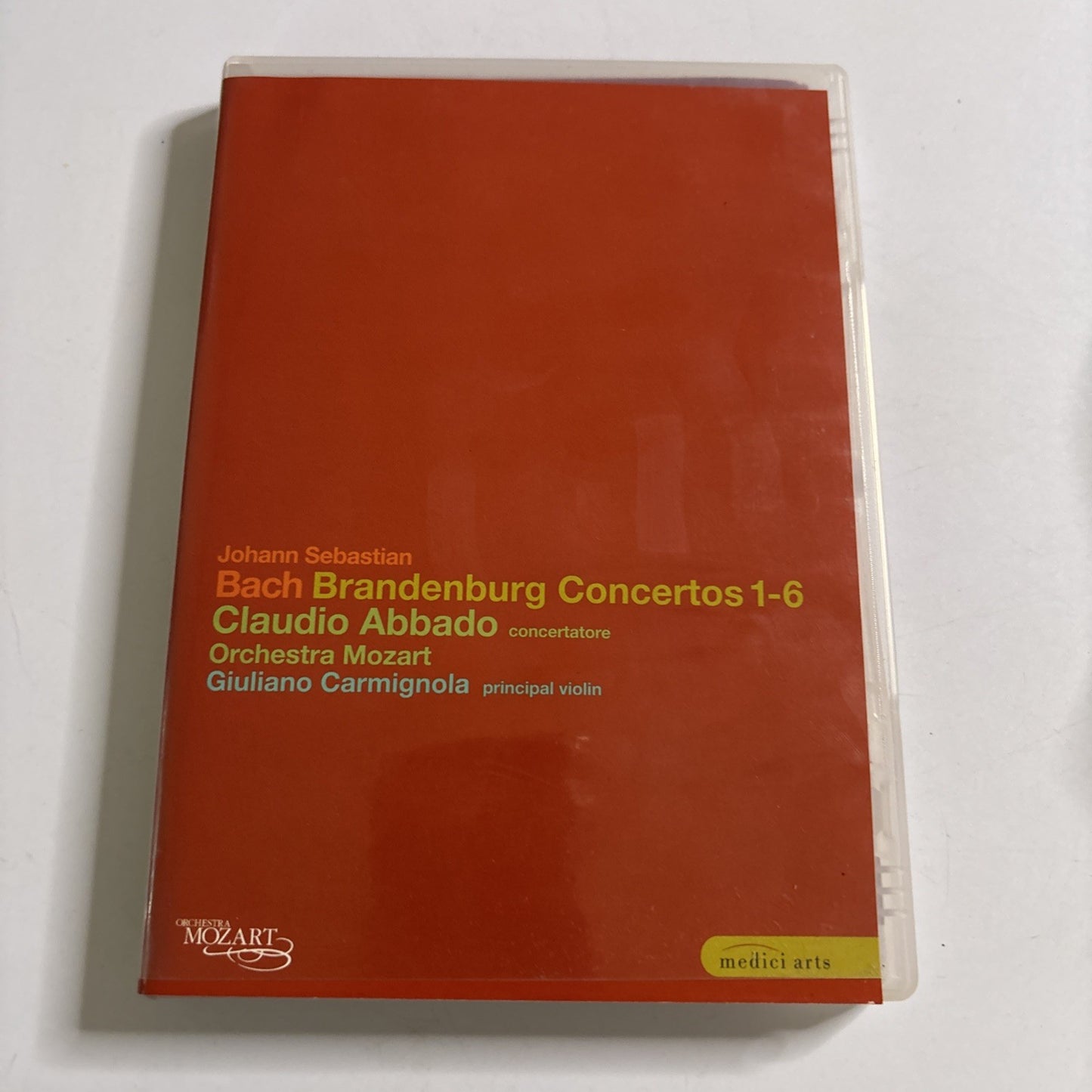 Bach: Brandenburg Concertos 1-6 Orchestra Mozart Claudio Abbado DVD All Regions