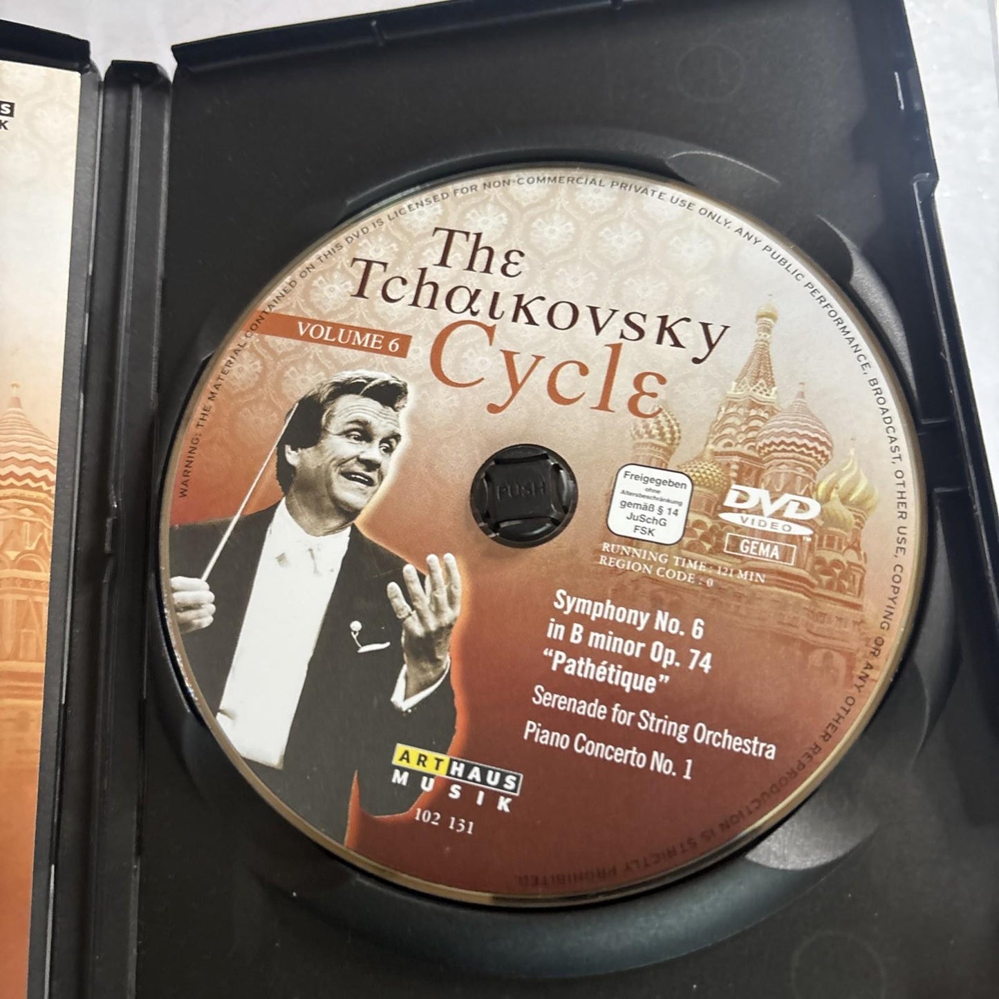 Tchaikovsky: Symphony No. 6; Serenade for Strings; Piano Concerto No. 1 DVD