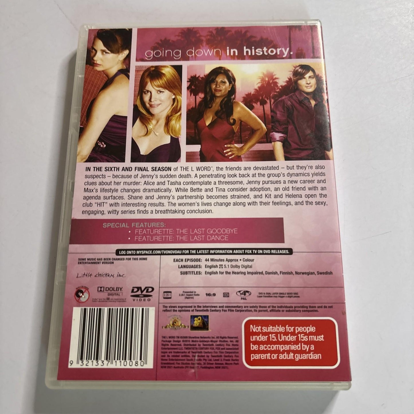 The L Word : Season 6 (DVD, 2009) Region 4