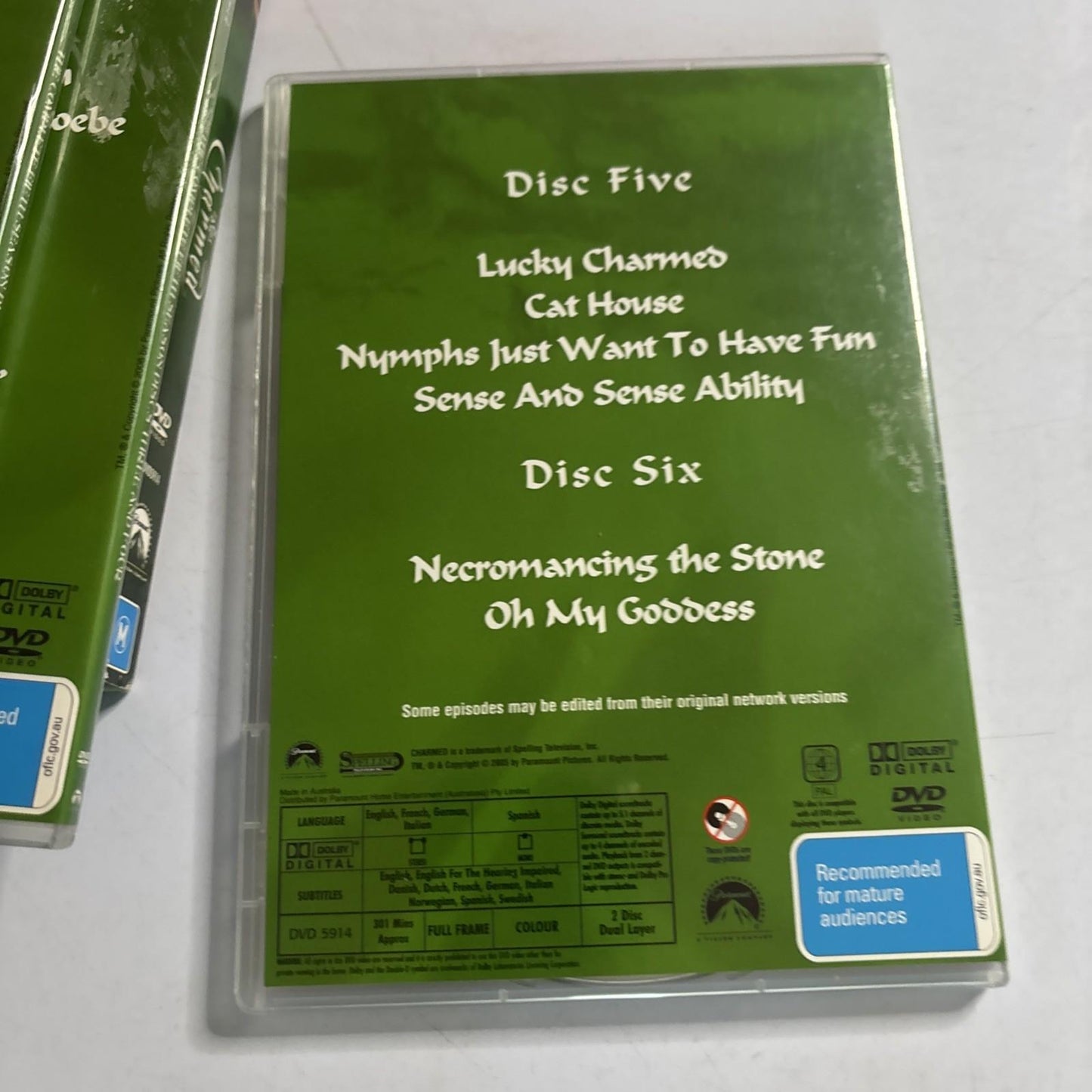 Charmed : Season 5 (DVD, 2002) Region 4