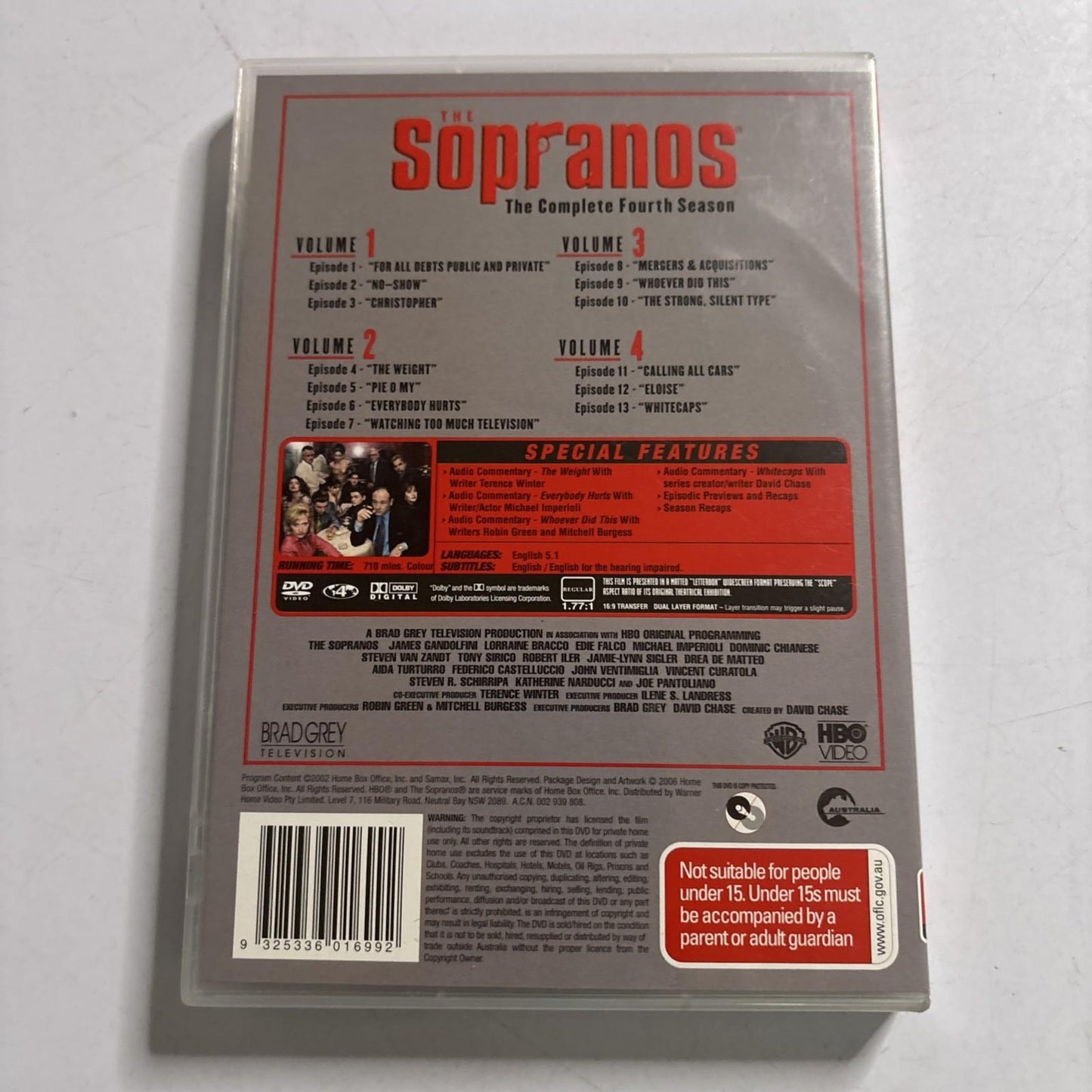 The Sopranos : Season 4 (DVD, 2002)  Region 4
