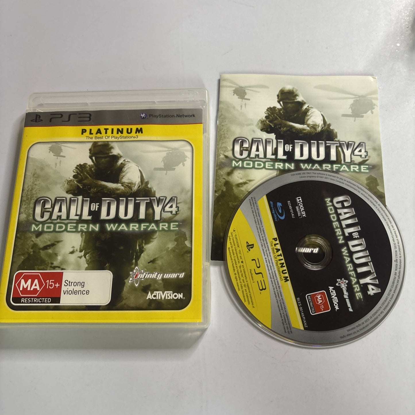 Call Of Duty 4: Modern Warfare (Sony Playstation 3 PS3) Complete With Manual