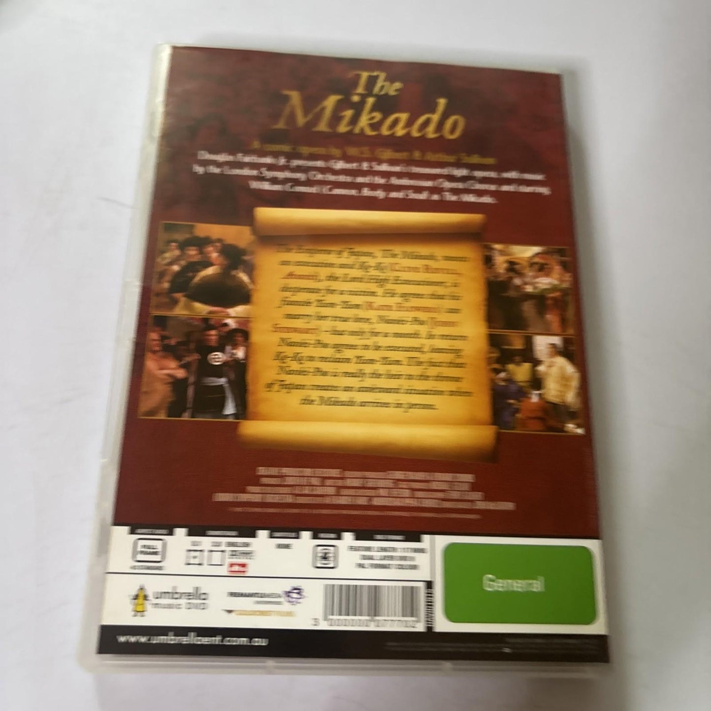 The Mikado Gilbert & Sullivan Musical Opera (DVD, 1982) Region 4