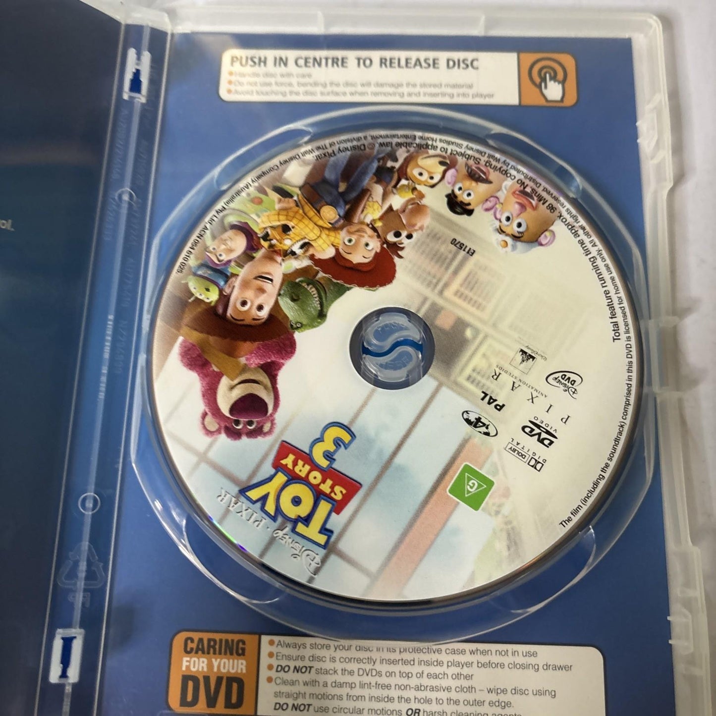 Toy Story 3 (DVD, 2010) Tom Hanks Region 4