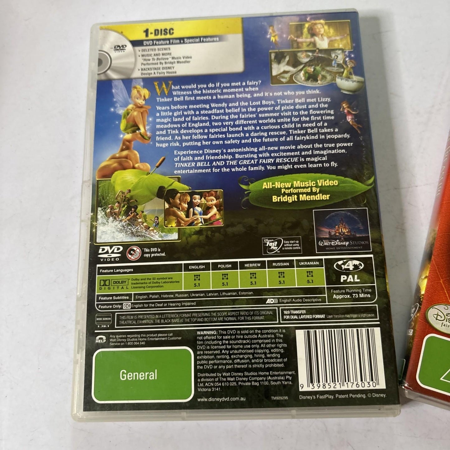 Tinker Bell and the Great Fairy Rescue / The Lost Treasure DVD Region 4